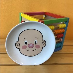 FRED Plays with his food plate